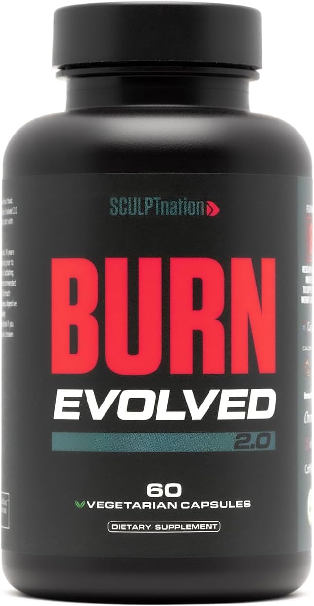 Sculpt Nation Burn Thermogenic Fat Burner for Men & Women, 60 Veggie Pills Fit And Glow