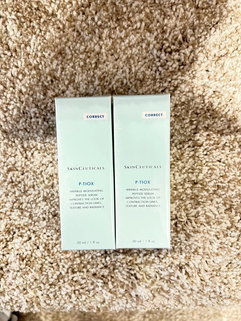 2 Pack NEW Skinceuticals P-TIOX Wrinkle-Modulating Peptide Serum 1 fl oz/30ml Fit And Glow