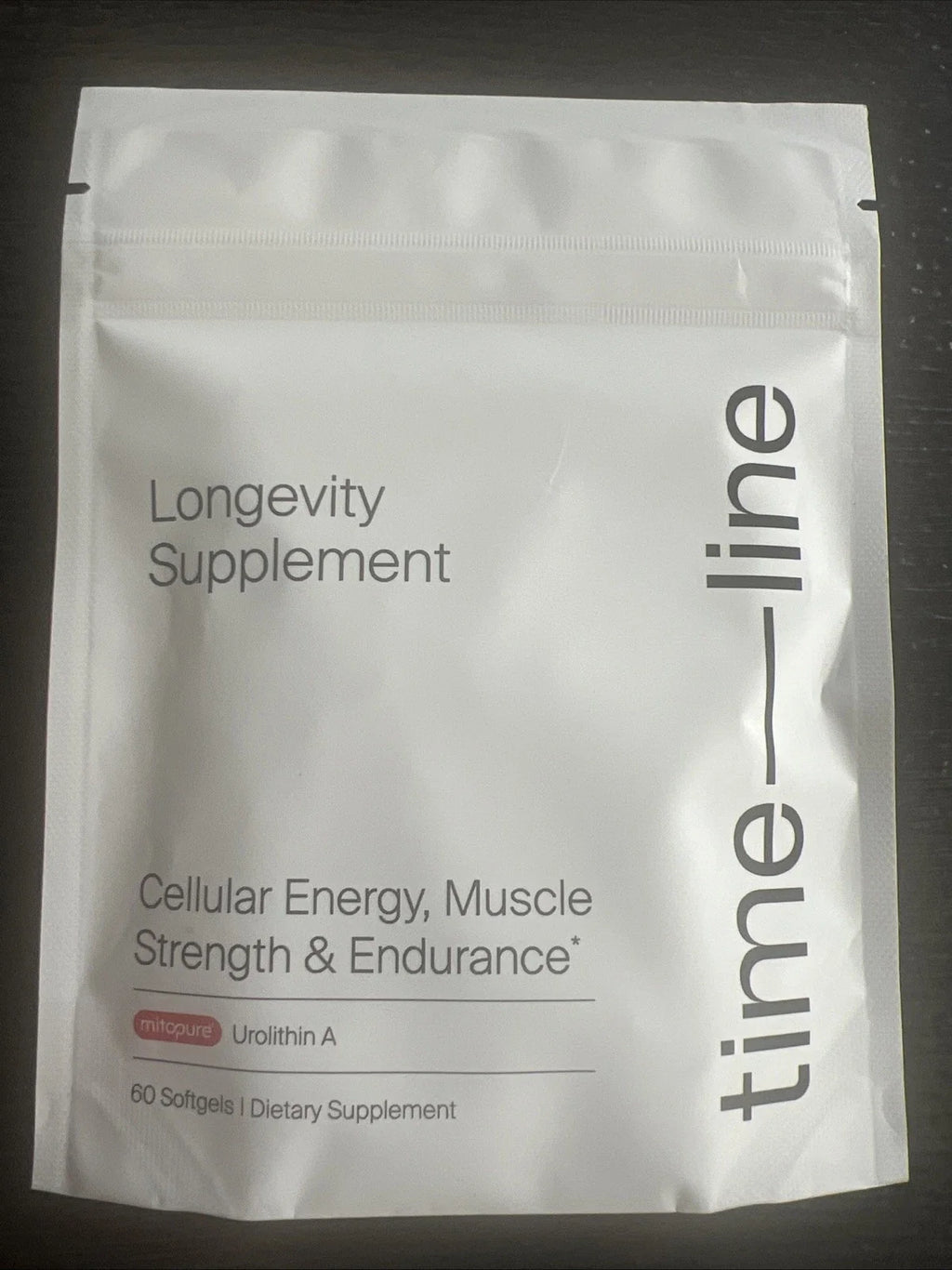 Time-Line Longevity Supplement Mitopure Urolithin A 60 Softgels Exp 2/2027 New! Fit And Glow