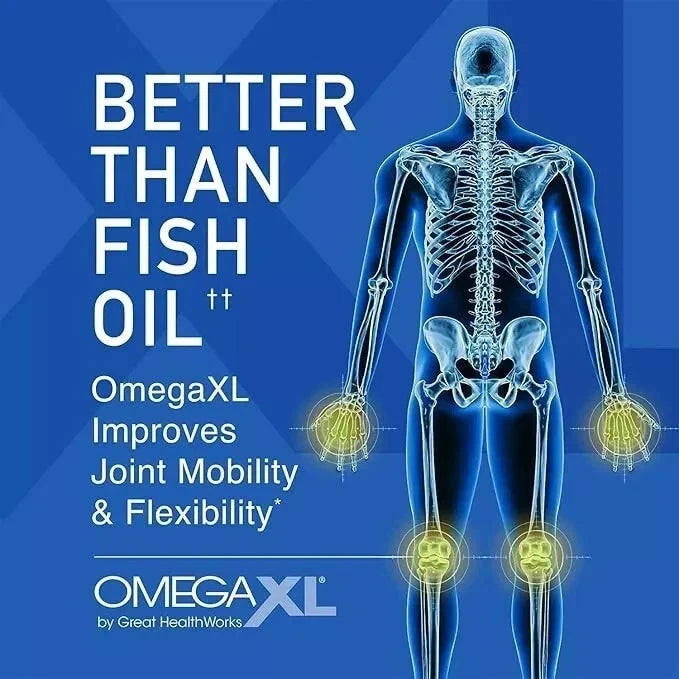 Omega-xl 120ct Softgels for Formula Pain Alleviation, Small, Potent Joint Plus