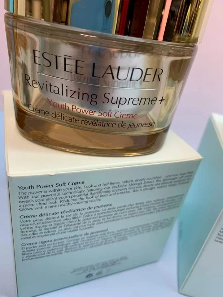 2 pack Estee Lauder Revitalizing Supreme+ Youth Power Cream Face Creme 2.5oz 75ml NIB Fit And Glow
