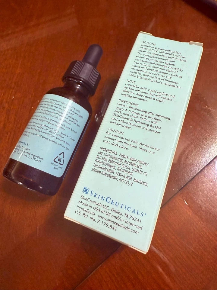 SkinCeuticals CE Ferulic Serum 15% Vitamin C 1oz –Fresh not Oxidized New